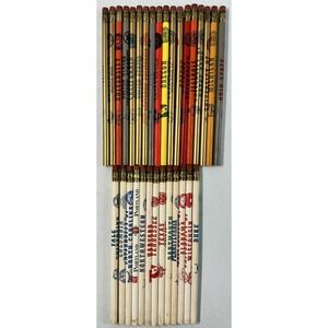 Lot of 31 Vintage 1960s Wood Pencils Unused College Football University Michigan